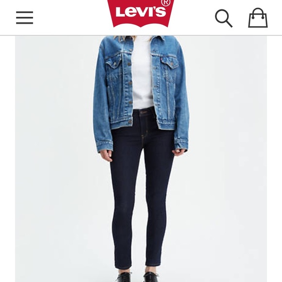 Levi’s 711 dark wash skinny jeans - Picture 1 of 5